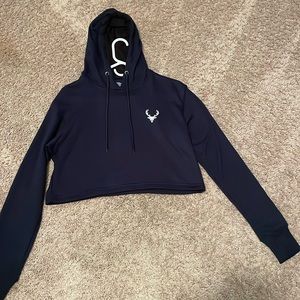 new bucked up crop top hoodie. never worn